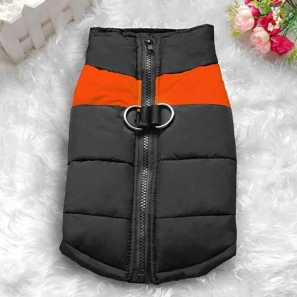 Dog Winter Warm Clothes Zipper Dog Vest
